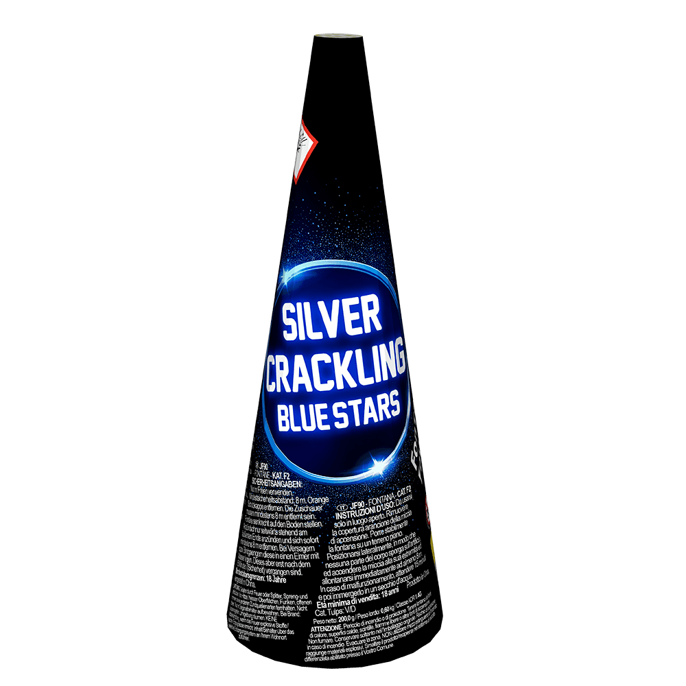 JF90_CE - SILVER CRACKLING BLUE STARS