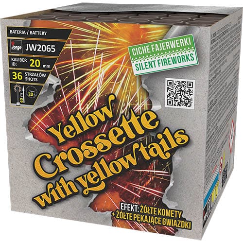JW2065_CE - YELLOW CROSSETTE WITH YELLOW TAILS