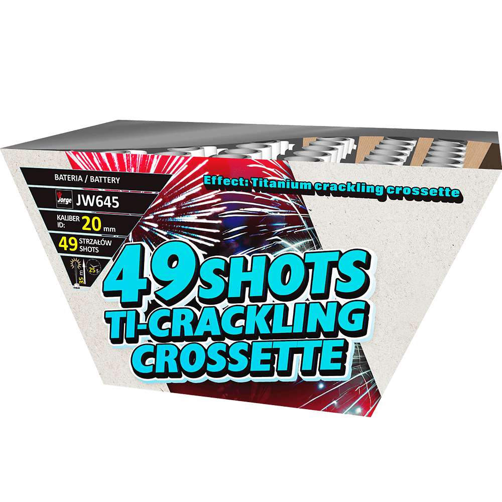 JW645_CE - 49 SHOTS TI-CRACKLING CROSSETTE