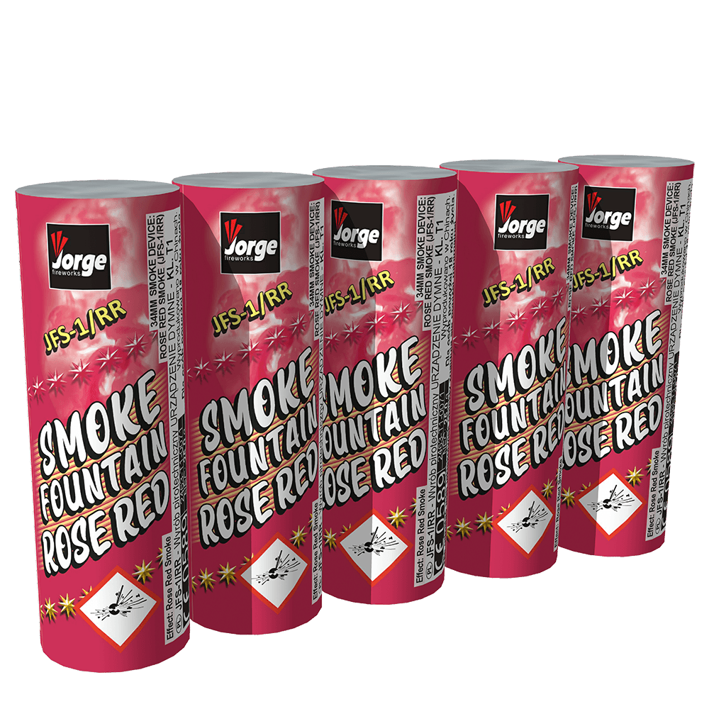 JFS-1/RR_CE - SMOKE FOUNTAIN - ROSE RED