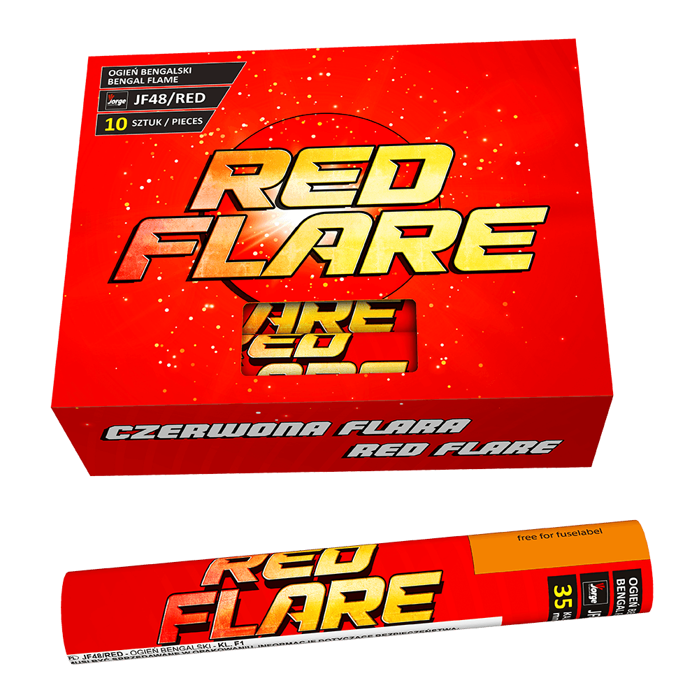 JF48/RED_CE - BANGEL RED FLAME