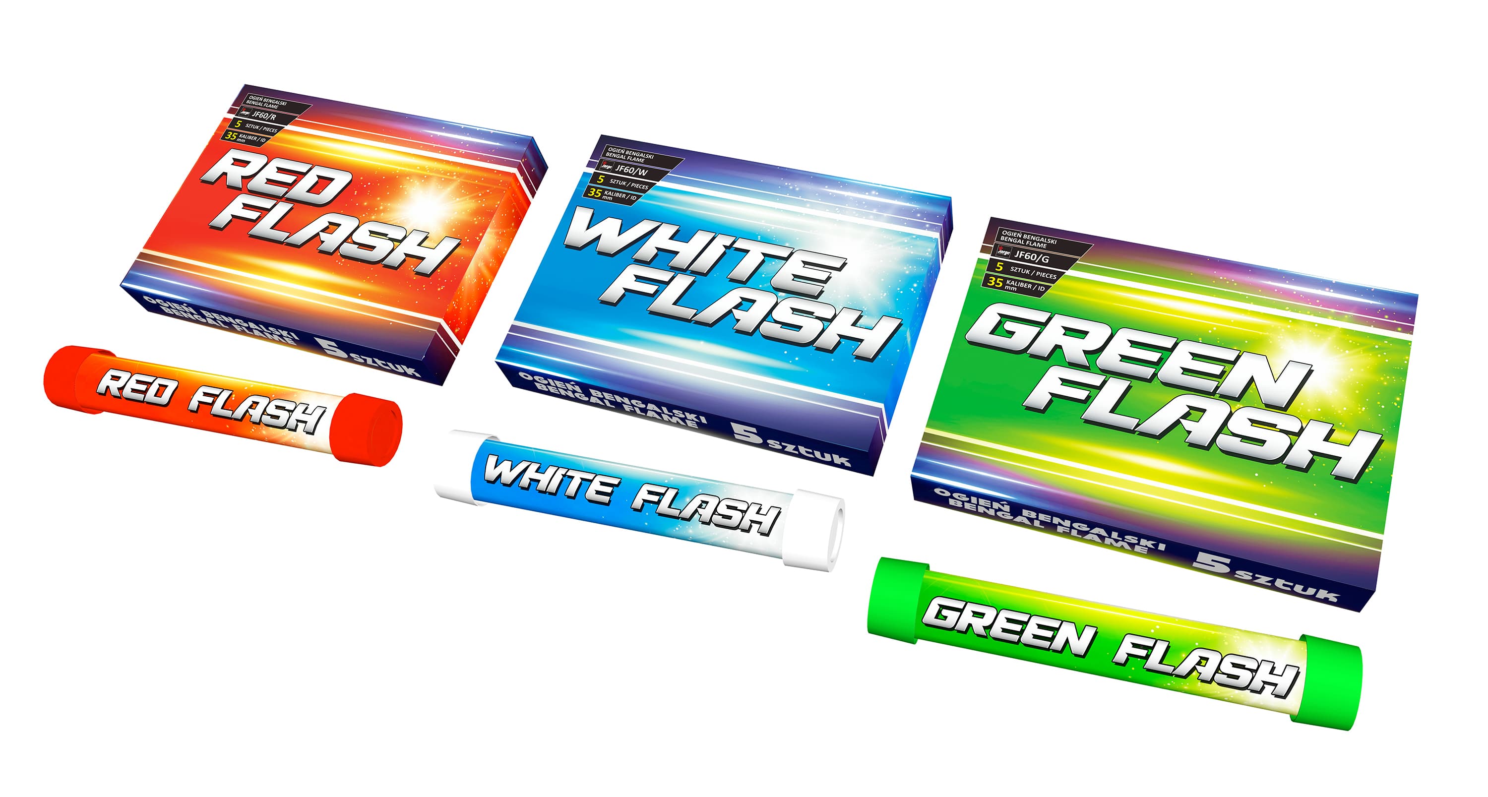 JF60/G_CE - BENGAL FLAME GREEN FLASH