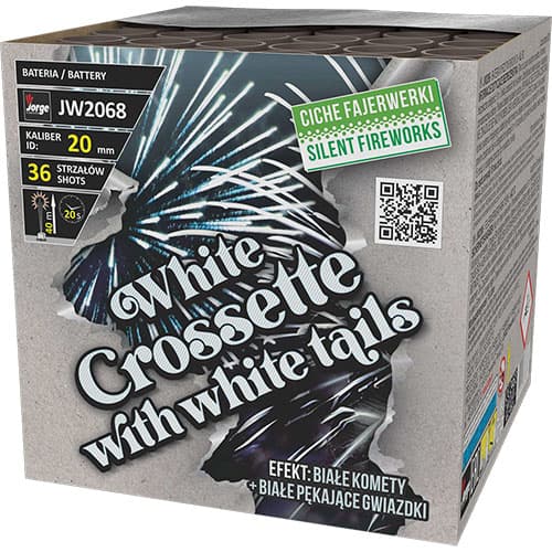 JW2068_CE - WHITE CROSSETTE WITH WHITE TAILS
