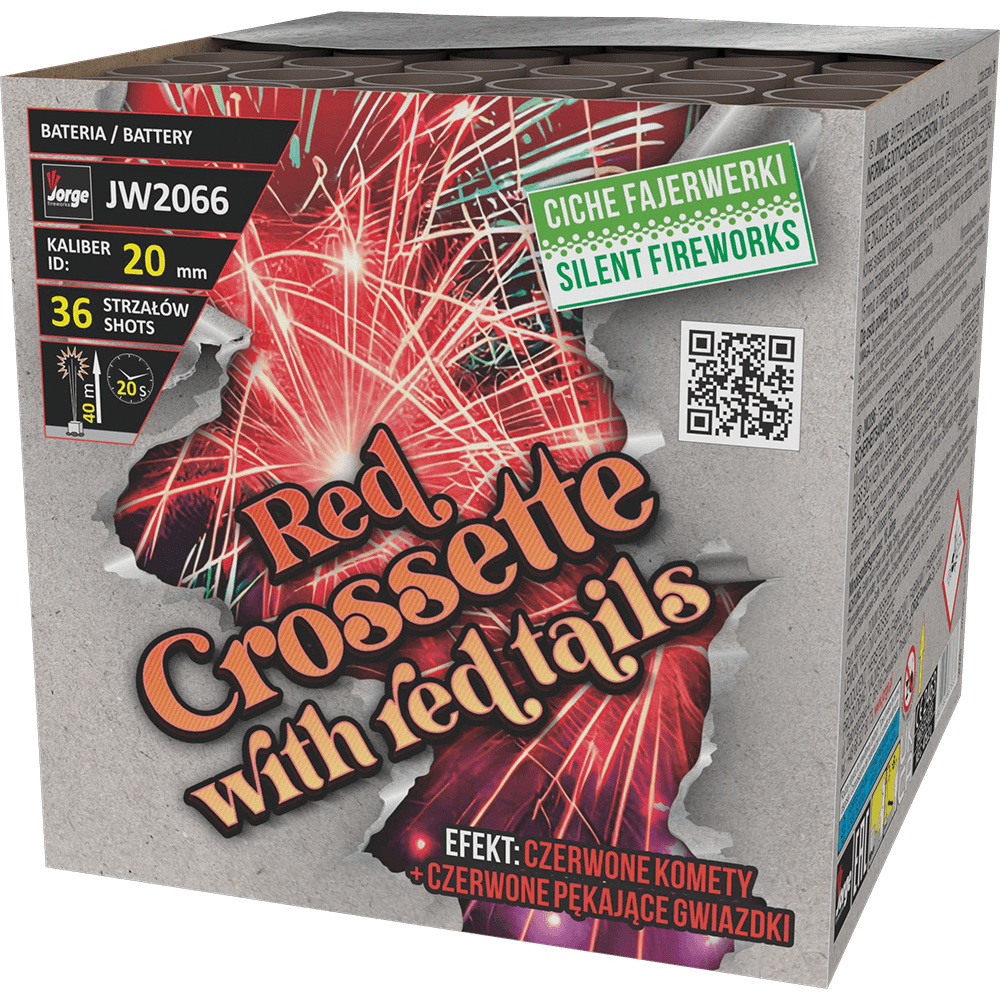 JW2066_CE - RED CROSSETTE WITH RED TAILS