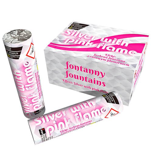 JF107/P_CE - SILVER WITH PINK FLAME